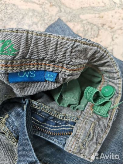 Джинсовые шорты 110 см
