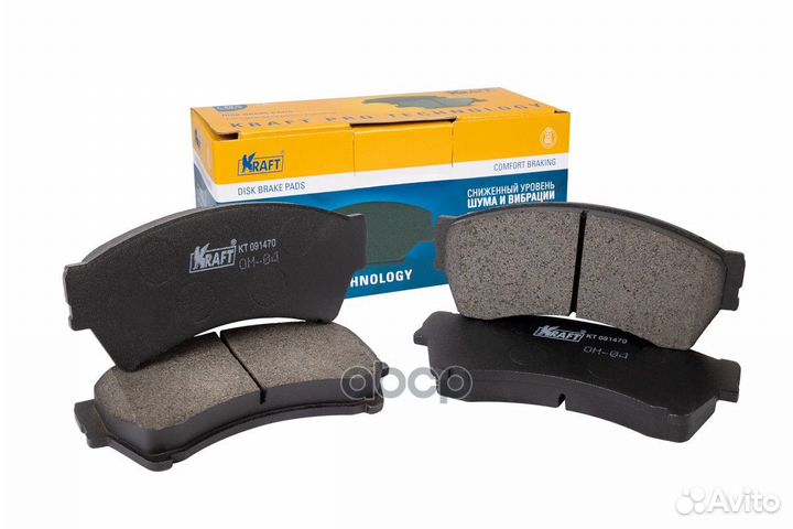 Колодки передние mazda 6 07- kraft KT091470