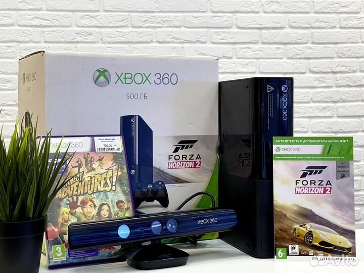 Xbox 360 Elite 500GB +kinect игры
