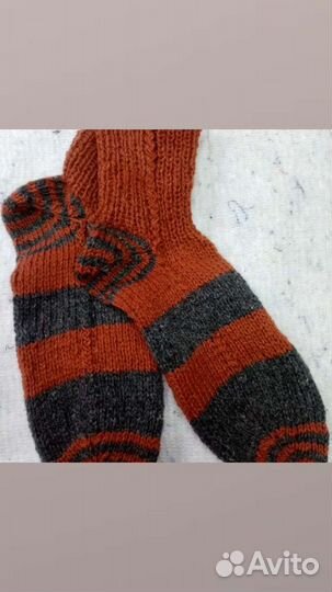 Носки шерстяные ручная работа