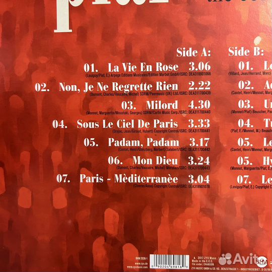 Винил Edith Piaf «La Vie En Rose: The Collection»