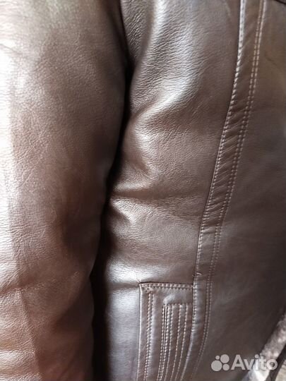 Кожаная дубленка мужская