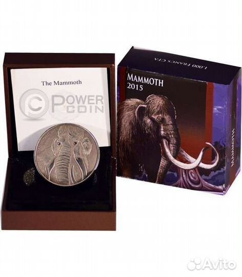 1000 франков серебро Буркина Фасо, тираж 500 шт