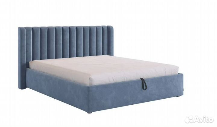 Кровать Ева 1.6 м с подъемным механизмом велюр топ