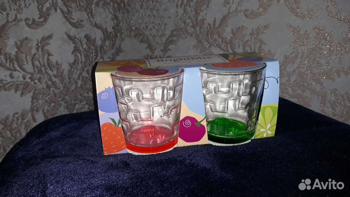 Стаканы новые, Икея, стопки и цветные