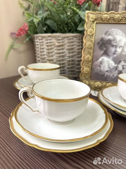 Чайное трио от немецкой мануфактуры KPM