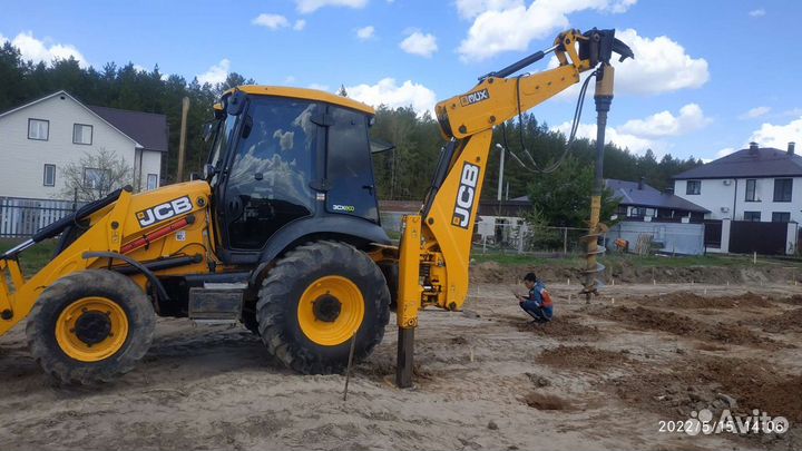 Услуги экскаватора погрузчика JCB Ямобур