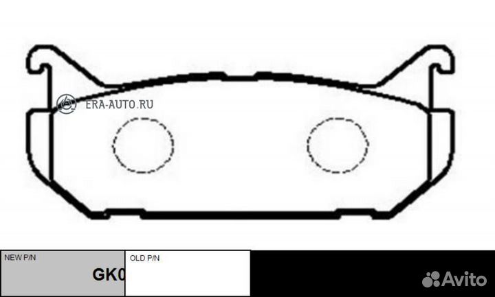 CTR GK0652 GK0652 колодки дисковые задние\ Mazda 6