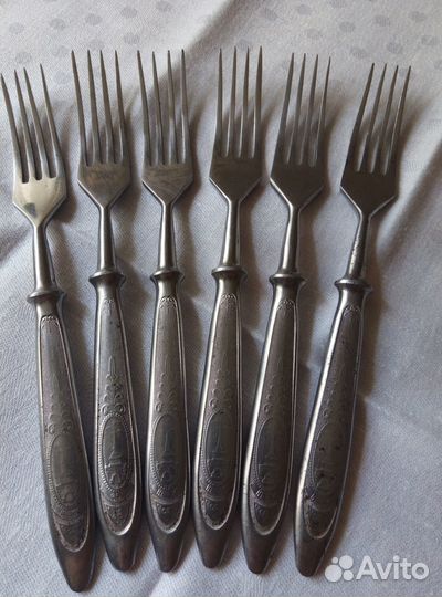 Вилки столовые старинные Адмиралтейство СССР