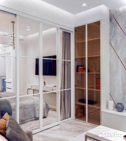 Стеклянная перегородка