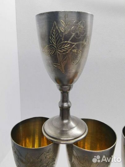 Рюмки стопки серебро набор