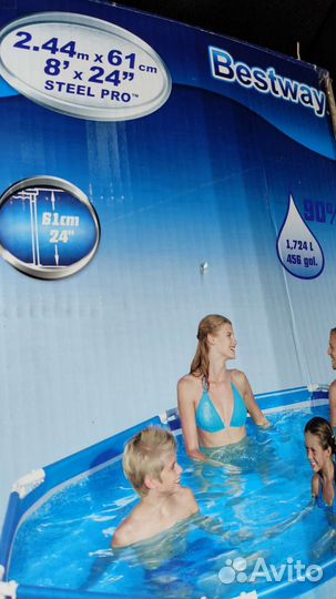 Каркасный бассейн BestwaySteel Pro Frame Pool