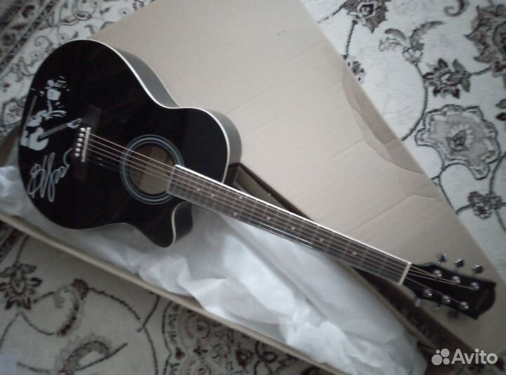 Акустическая гитара Виктор Цой группа Кино