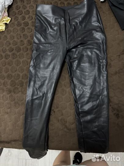 Брюки кожаные