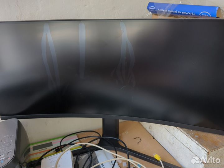 Монитор xiaomi 34 разбит