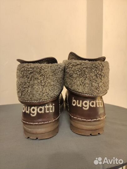 Ботинки bugatti кожаные зимние новые 40 р