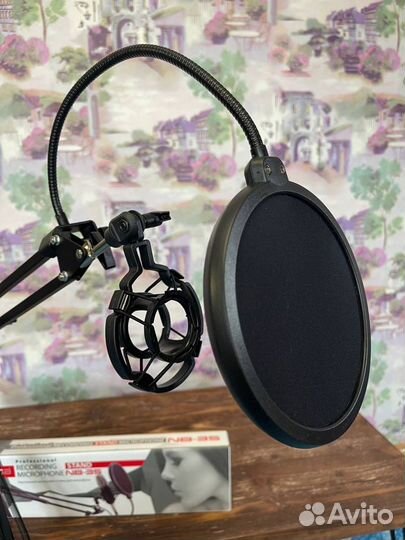 Пантограф для микрофона + паук + поп фильтр новые