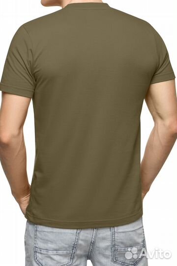 Футболка Print016 - хаки. Оптом