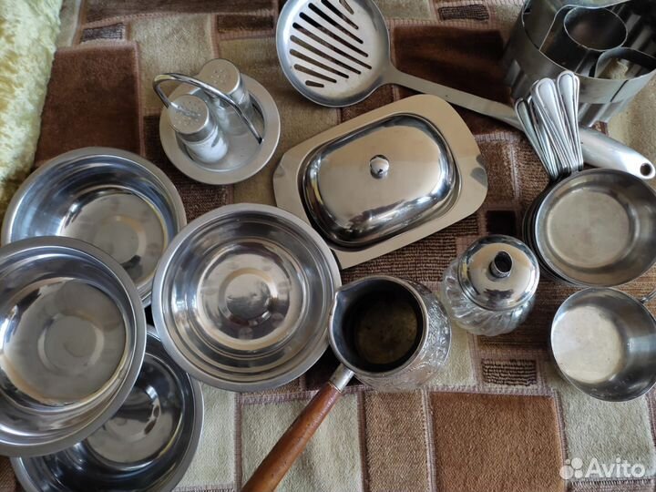 Турка,масленка,наборы для специй,чашки,кокотницы