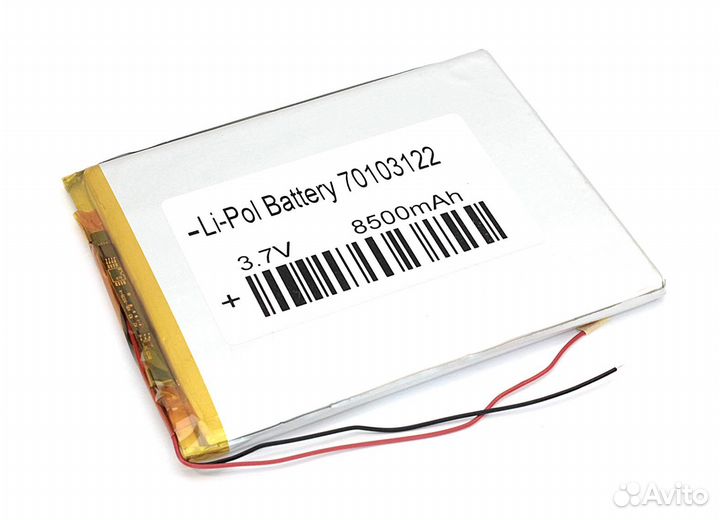 Аккумулятор Li-Pol (батарея) 7*103*122мм 2pin 3.7V