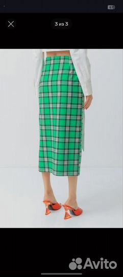 Юбка lime в клетку