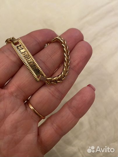 Золотой браслет детский