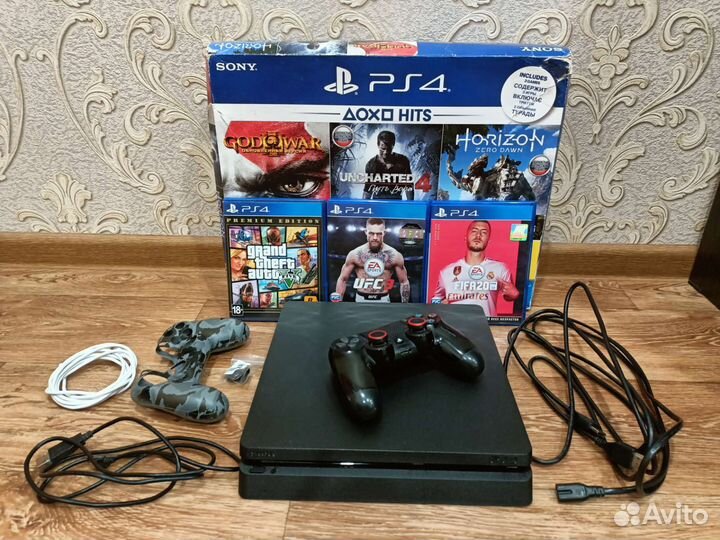 Sony PS4 slim 500gb+Игры