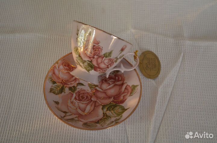 Чайные чашки с блюдцами набор