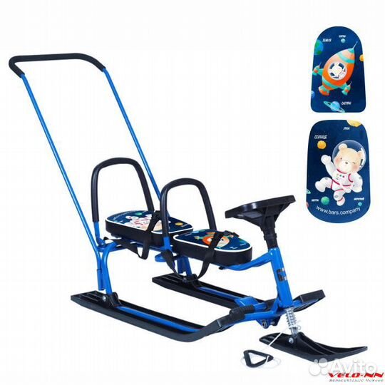 Снегокат Барс 505 snowkat twins baby push