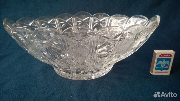 Хрустальная ваза для фруктов,Югославия