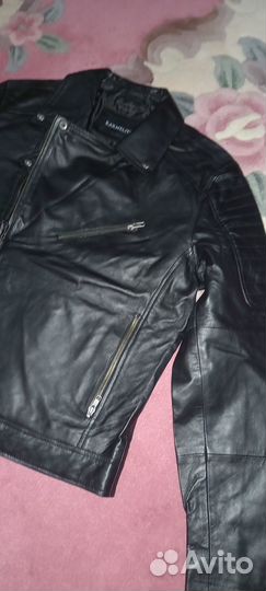 Натуральная кожа куртка косуха мужская