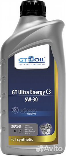 Масло моторное 5W30 GT OIL 1л синтетика GT Ultr
