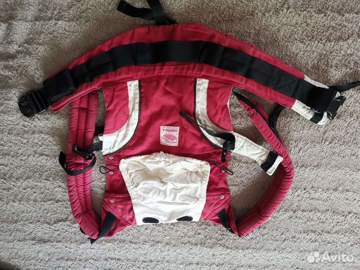 Эргорюкзак manduca pure cotton chilli red с4х м