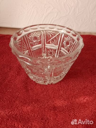 Салатник хрустальный эпохи СССР