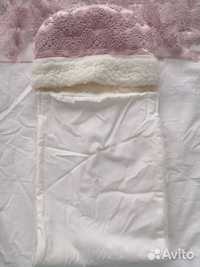 Конверт на выписку зимний для девочки