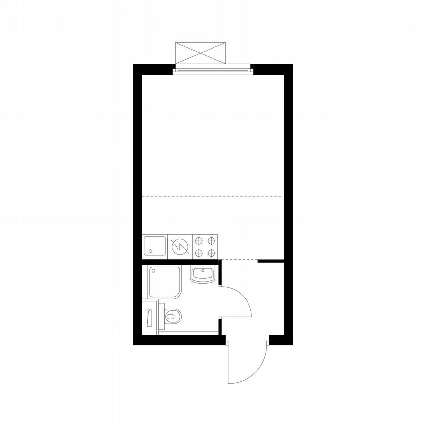 Квартира-студия, 19,9 м², 13/33 эт.