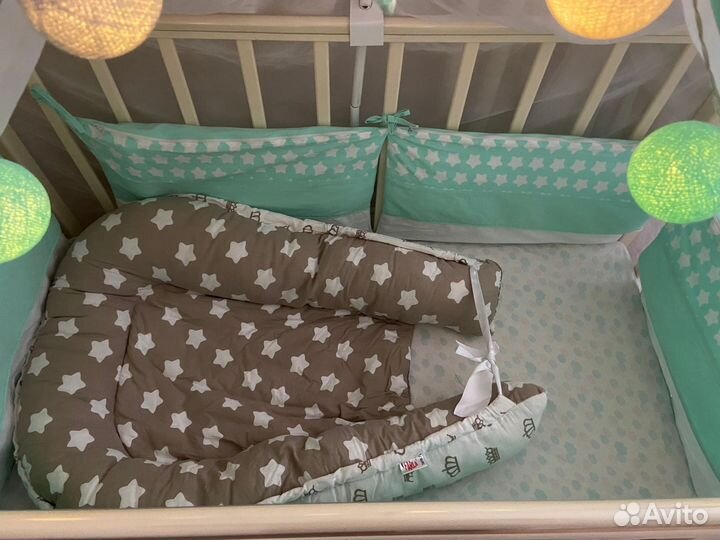 Детская кроватка с маятником Forest Malva