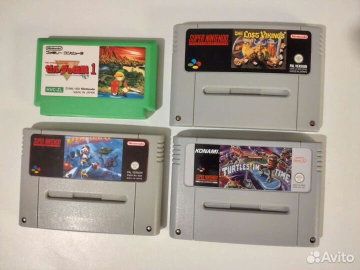 Картриджи для Snes и Famicom