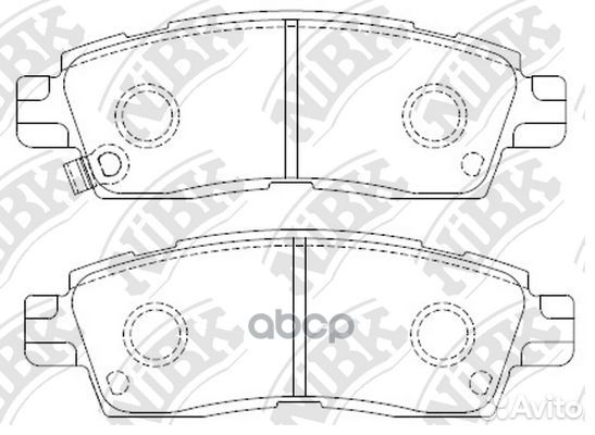 Колодки торм. задн. PN4802 NiBK