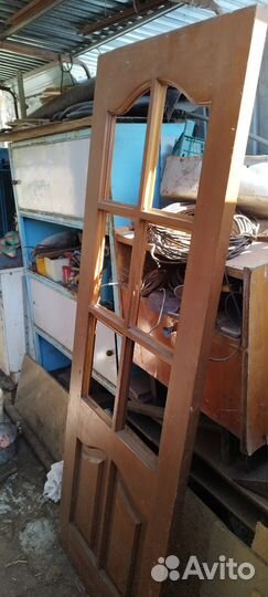 Двери межкомнатные деревянные б/у сосна