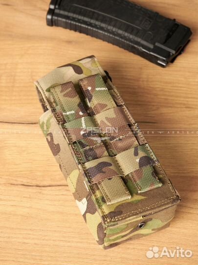 Подсумок для 2 магазинов ак (Мох/мультикам/цифра)