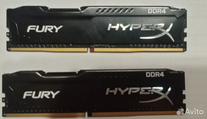 DDR4 Kingston HyperX Fury, 4Gb цена за штуку