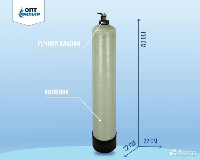 Фильтр для обезжелезивания воды из скважины, колод