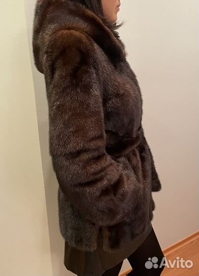 Шуба автоледи норка коричневая 42 44 икра
