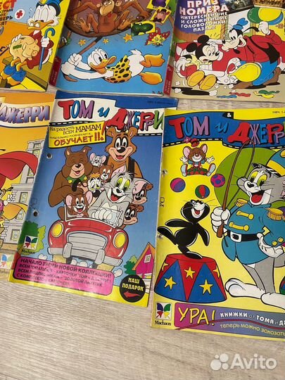 Комиксы Микки Маус, Том и Джерри 90х
