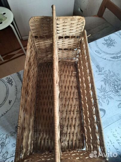 Плетёная газетница и конфетницы