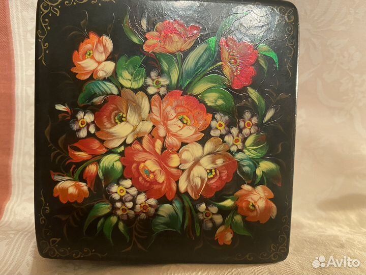 Шкатулка ручная работа Жостово