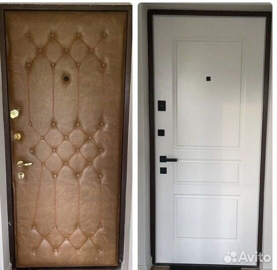 Установка мдф панелей, Обивка и Утепление Дверей