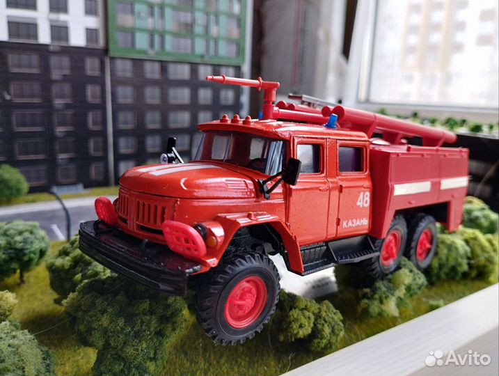 ЗИЛ 131 пожарная модель 1:43