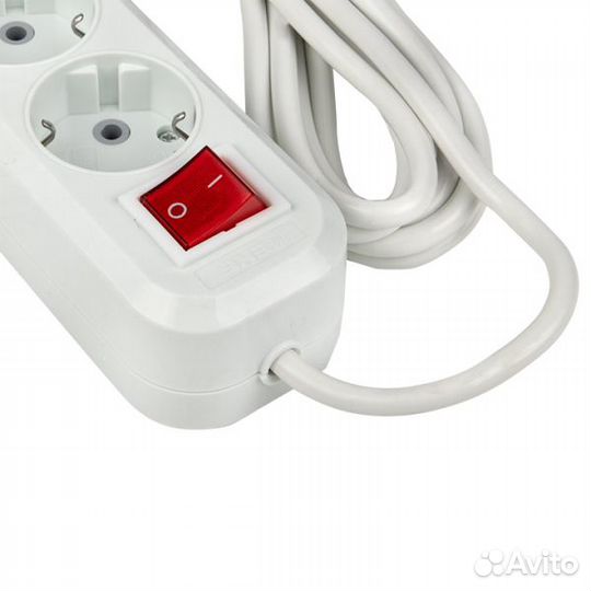 Удлинитель 4 гнезда 3 метра 13А/3,0кВт с выкл